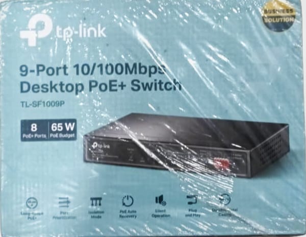 TP LINK 9 PORT POE SWITCH